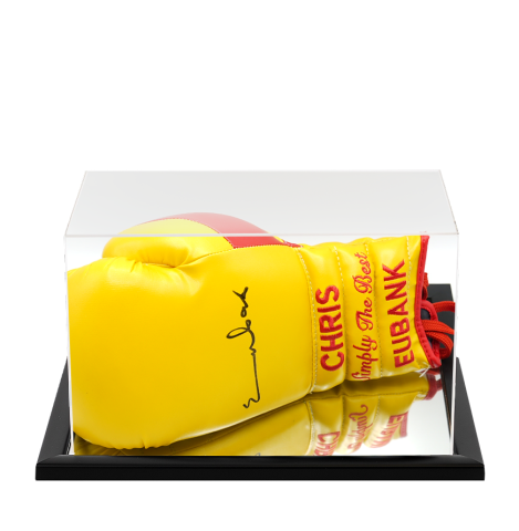 Chris Eubank Signed Boxing Glove - In Acrylic Display Case
