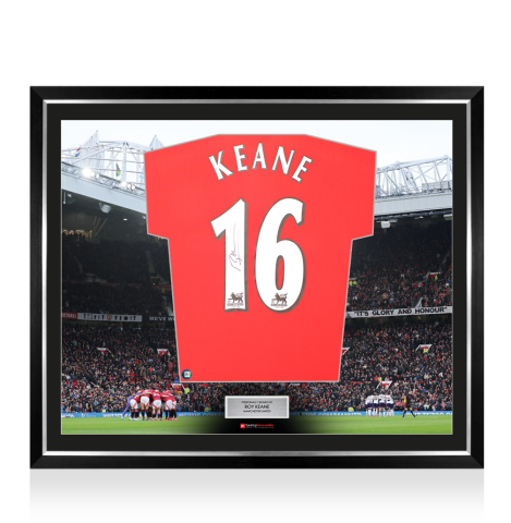 Framed Roy Keane Signed Manchester United Shirt: Home, 1999-00 - The Stadium Collection