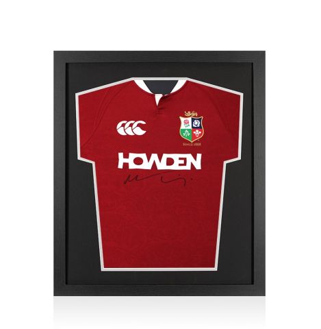Framed Maro Itoje Signed British & Irish Lions Shirt - Compact