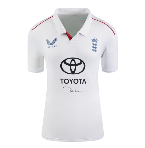 David Gower Front Signed England Cricket Shirt - Gift Box