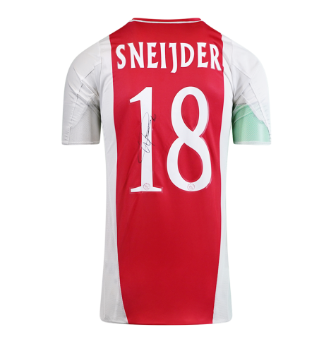 Wesley Sneijder Signed Ajax Shirt: Home, 2004-05