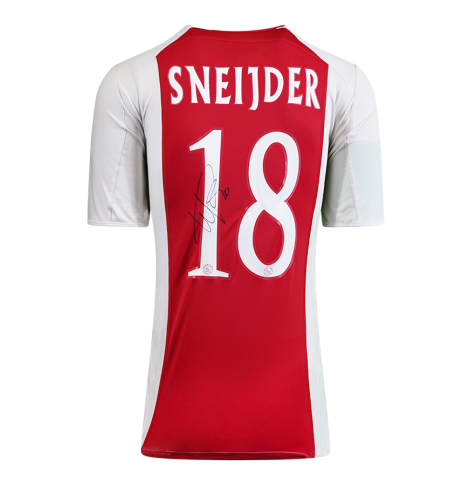 Wesley Sneijder Signed Ajax Shirt: Home, 2005-06