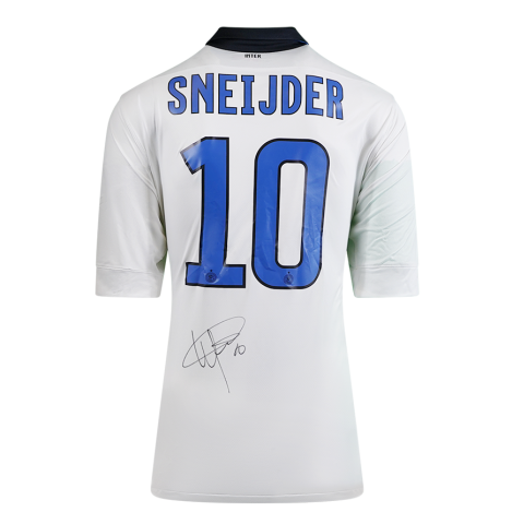 Wesley Sneijder Signed Inter Milan Shirt: Away, 2011-12