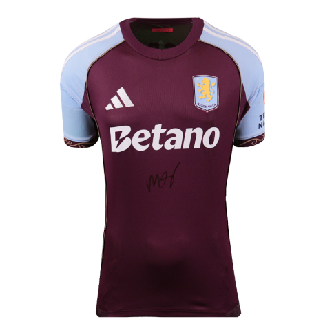 Morgan Rogers Signed Aston Villa Shirt: Home, 2025-26 - Gift Box