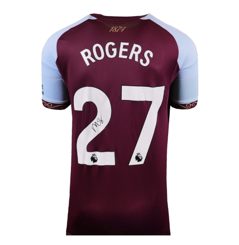 Morgan Rogers Signed Aston Villa Shirt: Home, 2025-26