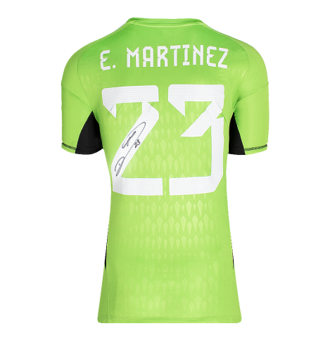 Emiliano Martinez Signed Argentina Goalkeeper Shirt: 2022-23