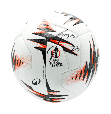 Emiliano Martinez Signed UEFA Europa League Football - In Acrylic Display Case