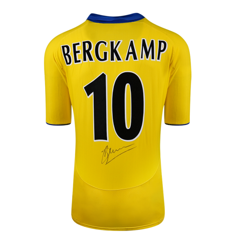 Dennis Bergkamp Signed Arsenal 2003-04 Away Shirt