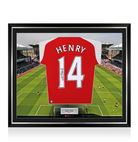 Framed Thierry Henry Signed Arsenal Shirt: Home, 2026-27 - The Stadium Collection