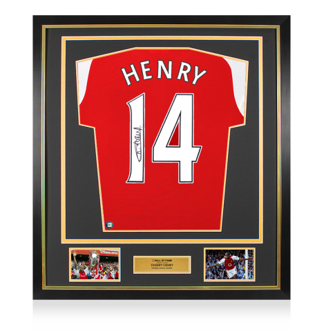 Framed Thierry Henry Signed Arsenal Shirt: Hall of Fame Edition