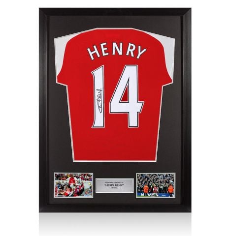 Framed Thierry Henry Back Signed Arsenal 2026-27 Home Shirt