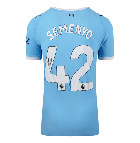 Antoine Semenyo Signed Manchester City Authentic Shirt: Home, 2025-26
