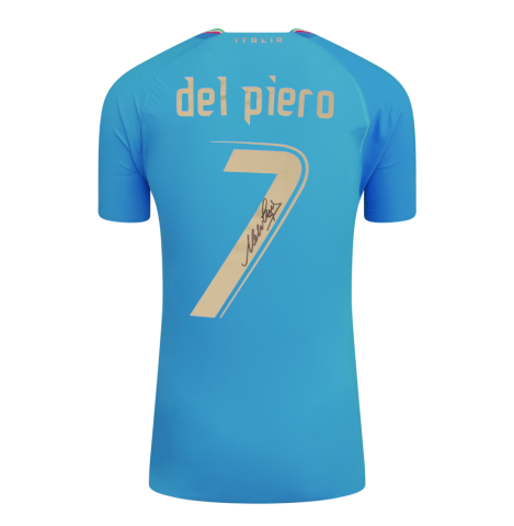 Alessandro Del Piero Signed Italy Shirt: Home, 2022-23 - Gift Box