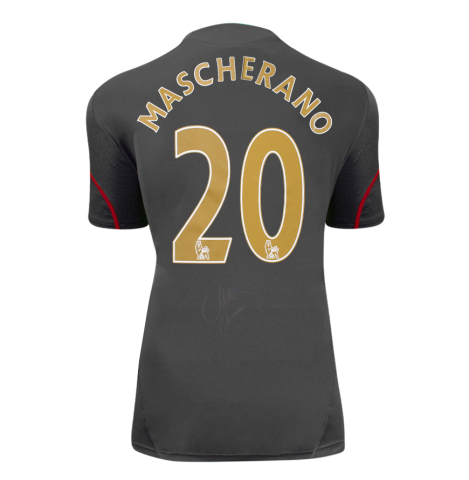 Javier Mascherano Back Signed Liverpool 2008-09 Away Shirt - Gift Box