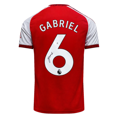 Gabriel Magalhaes Back Signed Arsenal 2026-27 Home Shirt - Gift Box