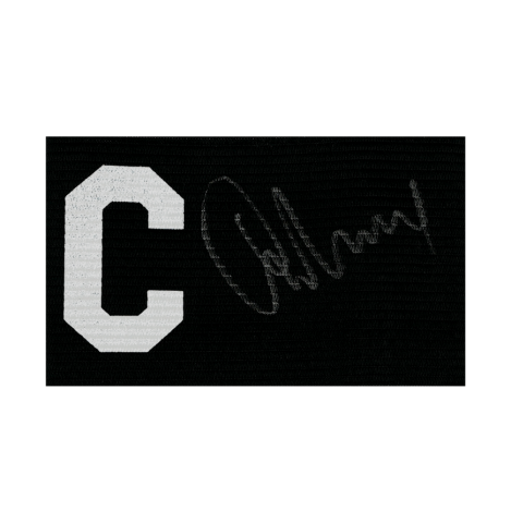 Gary Neville Signed Black Captain's Armband