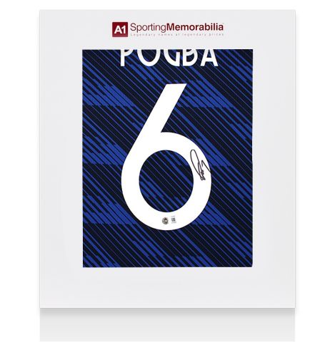 Paul Pogba Back Signed France 2026 Home Shirt - Gift Box