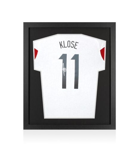 Framed Miroslav Klose Back Signed Germany 2026-27 Training Shirt - Compact