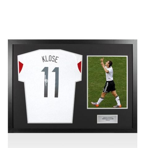 Framed Miroslav Klose Back Signed Germany 2026-27 Training Shirt - Panoramic
