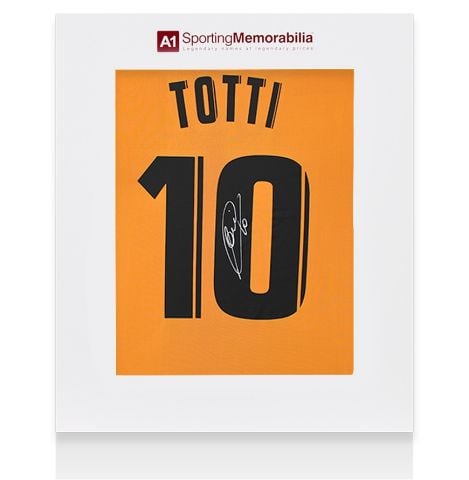 Francesco Totti Signed Roma 2005-06 Third Shirt - Gift Box