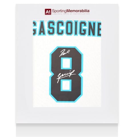 Paul Gascoigne Back Signed England 1996 Home Shirt - Gift Box