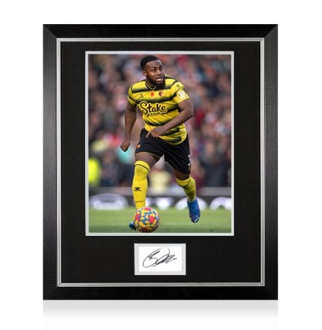Framed Danny Rose Autograph - Watford