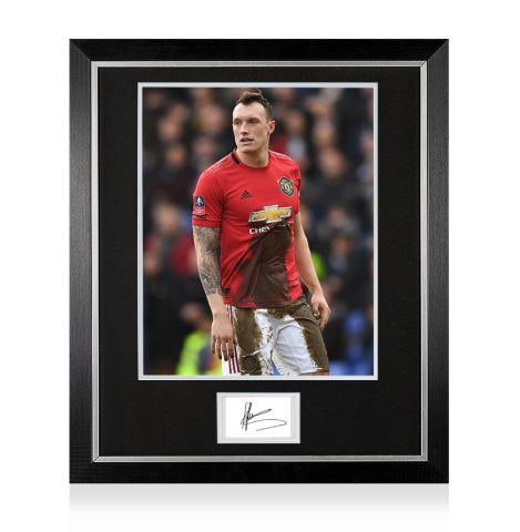 Framed Phil Jones Autograph - Manchester United