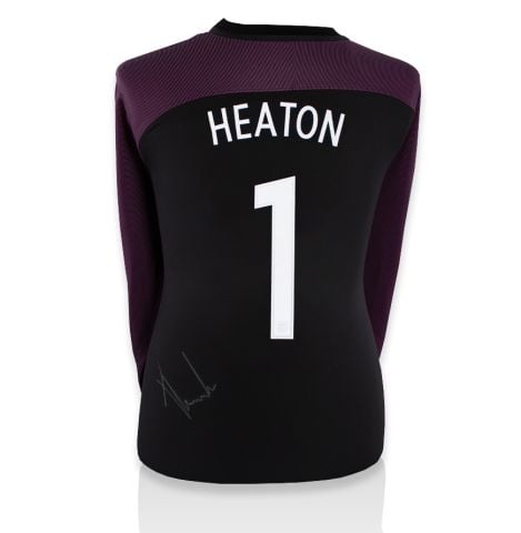 Tom Heaton Official England Back Signed 2016-17 England Goalkeeper Shirt: Number 1 