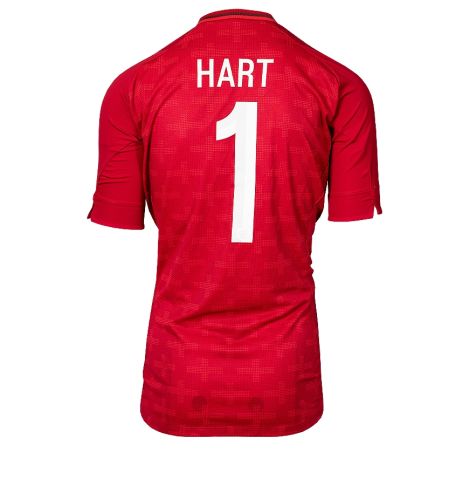 UNSIGNED Joe Hart 2012/13 England Goalkeeper Shirt - Number 1