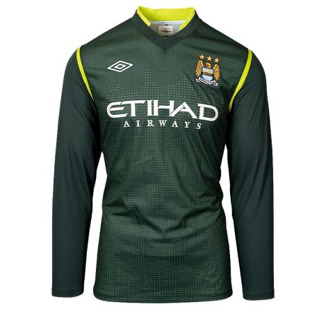 UNSIGNED 2011/12 Manchester City Goalkeeper Shirt