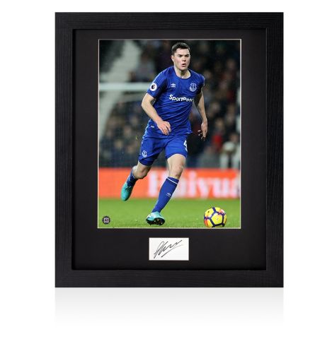 Framed Michael Keane Signed Card - Everton