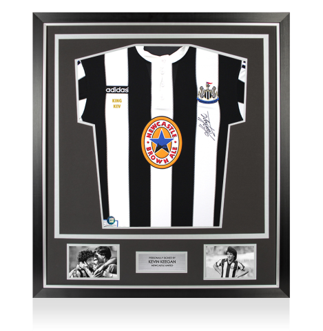 Framed Kevin Keegan Signed Newcastle United Shirt: Home, 1995-96 - Premium - Personalised
