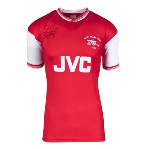 Liam Brady Signed Arsenal Shirt - Centenary Shirt