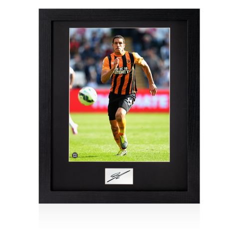 Framed Jake Livermore Signed Card - Hull City