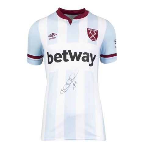 Mark Noble Signed West Ham Shirt - 2021-22, Away