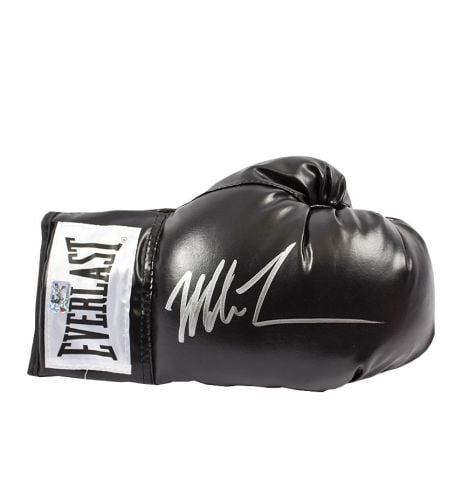 Mike Tyson Signed Boxing Glove - Everlast, Black