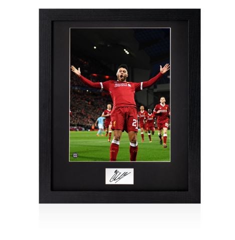 Framed Alex Oxlade-Chamberlain Signed Card - Liverpool 
