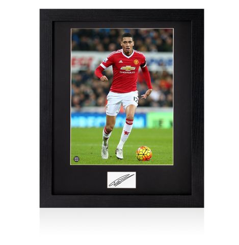 Framed Chris Smalling Signed Card - Manchester United