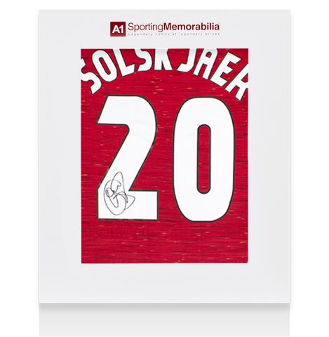 Ole Gunnar Solskjaer Signed Manchester United Shirt - 2020-21, Number 20 - Gift Box