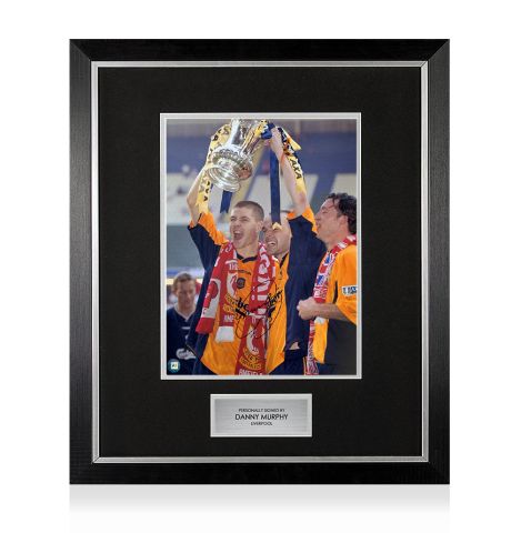 Premium Framed Danny Murphy Signed Liverpool FC Photo: 2001 FA Cup Winner