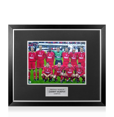Premium Framed Danny Murphy Signed Liverpool FC Photo: 2001 UEFA Cup Final
