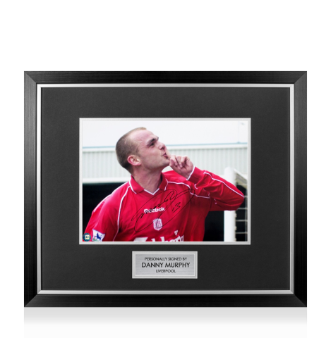 Premium Framed Danny Murphy Signed Liverpool FC Photo: Reds Legend