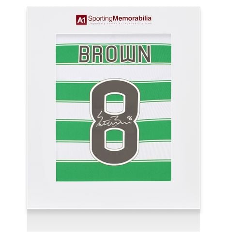 Scott Brown Signed Celtic Shirt: Home, 2022-23 - Gift Box