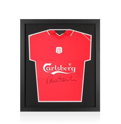 Framed Robbie Fowler Signed Liverpool Shirt: Home, 2000-01 - Compact