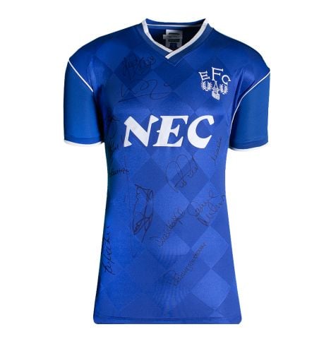 Multi-Signed Signed Everton Shirt: Home, 1986-87