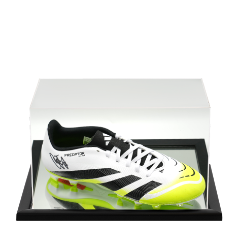 Duncan Ferguson Signed Boot: Adidas - In Acrylic Display Case