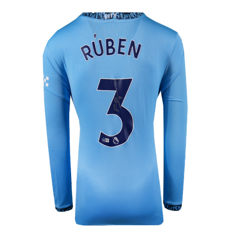 Ruben Dias Signed Manchester City Shirt: Home, 2024-25 - Gift Box