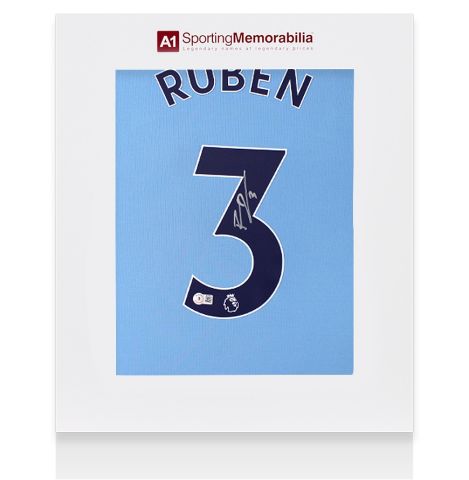 Ruben Dias Signed Manchester City Shirt: Home, 2024-25 - Gift Box