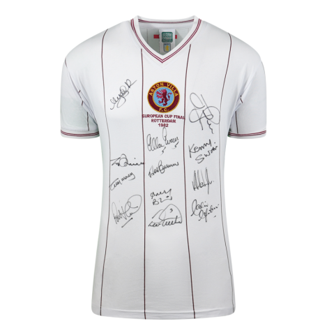 Multi-Signed Aston Villa European Cup Final Shirt 1982-83