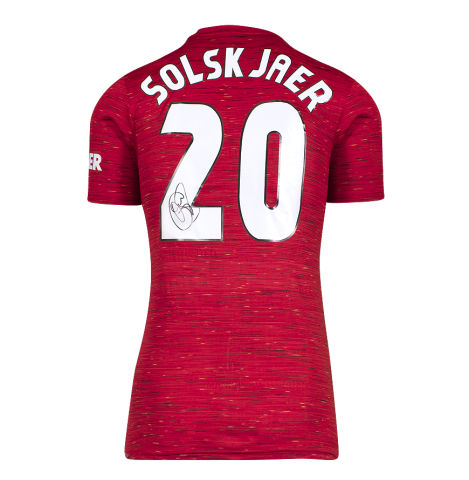 Ole Gunnar Solskjaer Back Signed Manchester United 2021-22 Home Shirt - Gift Box